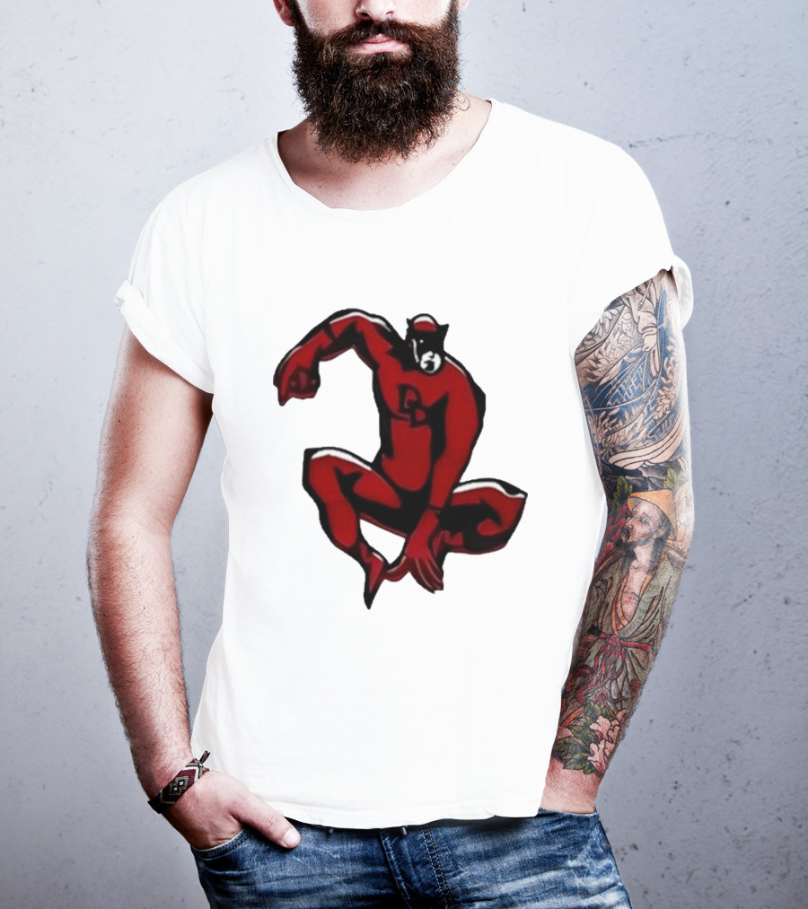 Charlie Cox Daredevil Red Suit Classic Marvel Hero T-Shirt