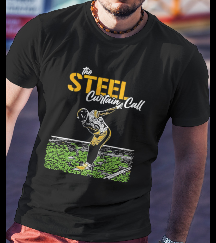 The Steel Curtain Call Take A Bow TJ Football T-Shirt