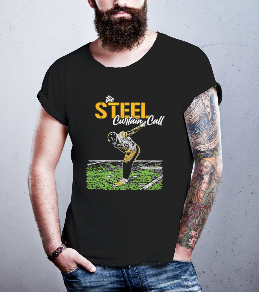 The Steel Curtain Call Take A Bow TJ Football T-Shirt