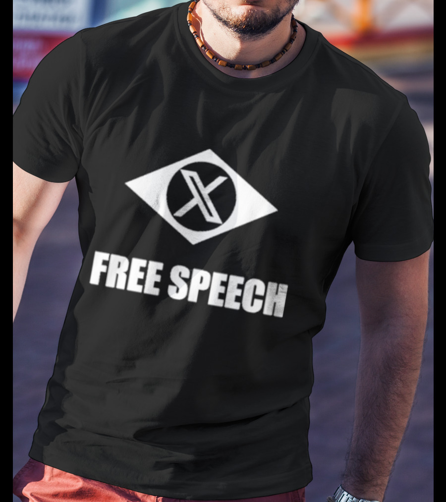 X Free Speech Eye Symbol T-Shirt