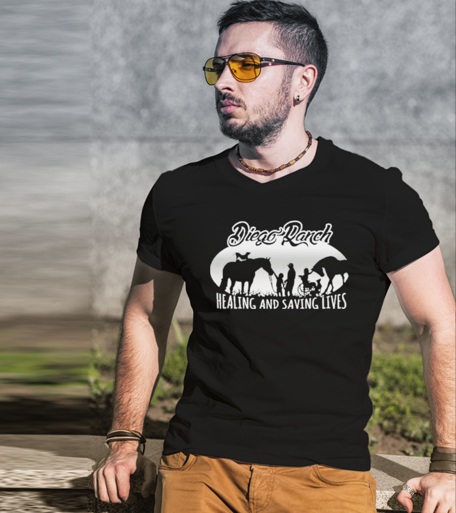 Diego Ranch Healing And Saving Lives Atticus Wearing T-Shirt