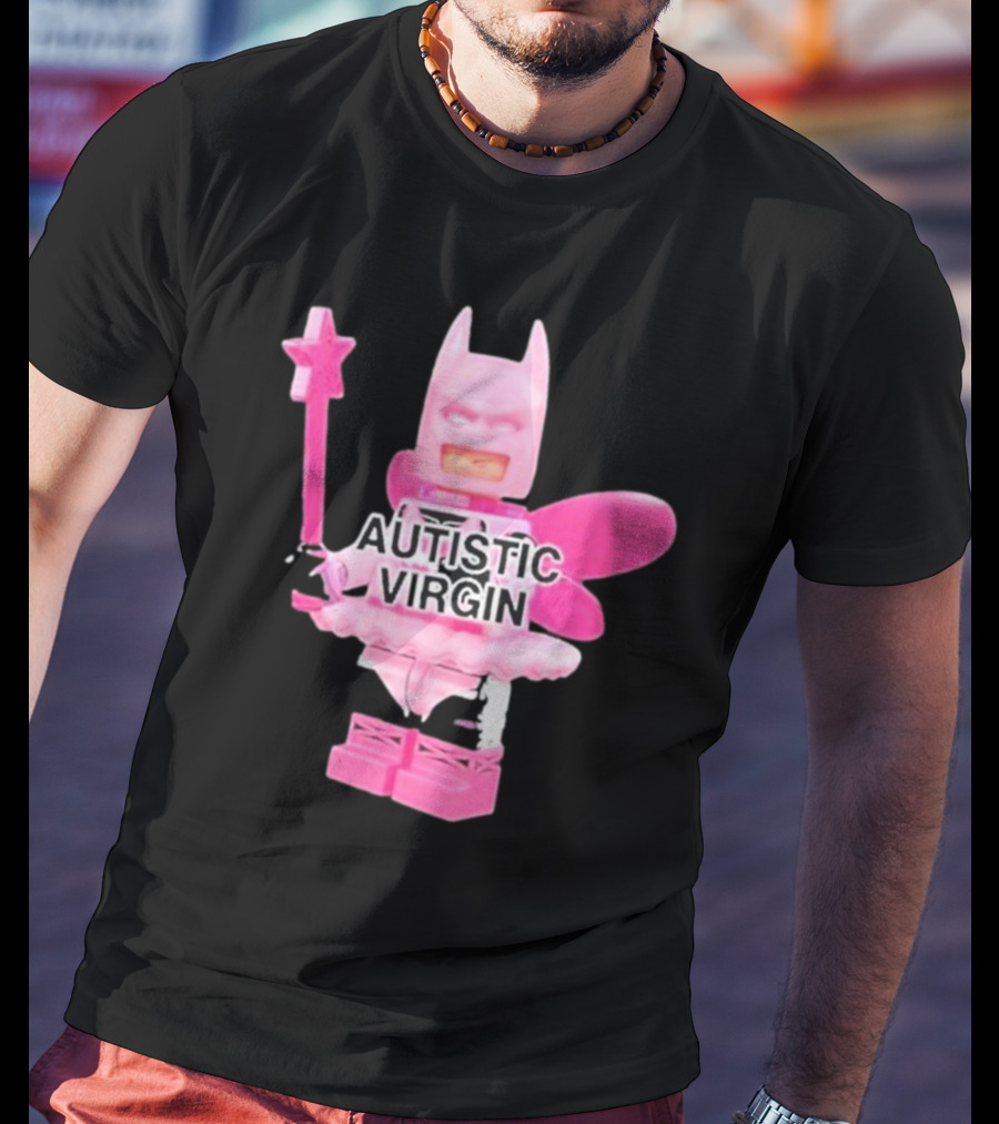 Autistic Virgin Pink Lego Fairy Batman T-Shirt