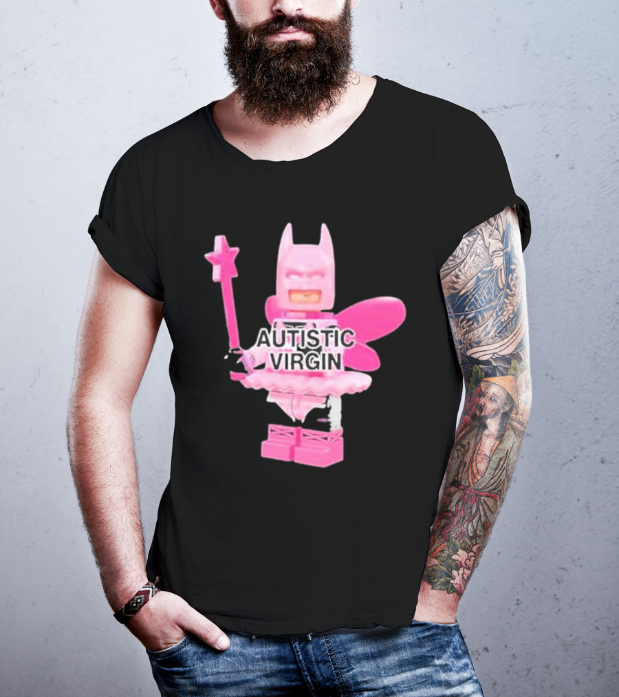 Autistic Virgin Pink Lego Fairy Batman T-Shirt