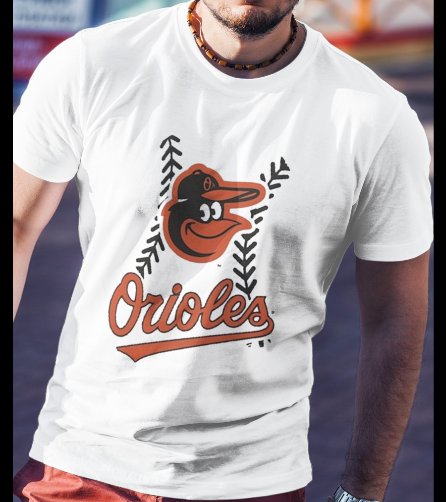 Baltimore Orioles Logo Personalized Name And Number Fastball T-Shirt