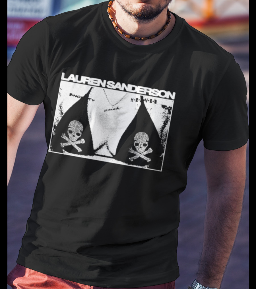 LAUREN SANDERSON SINCERITY SKULL BOOB HELL YEAH T-Shirt