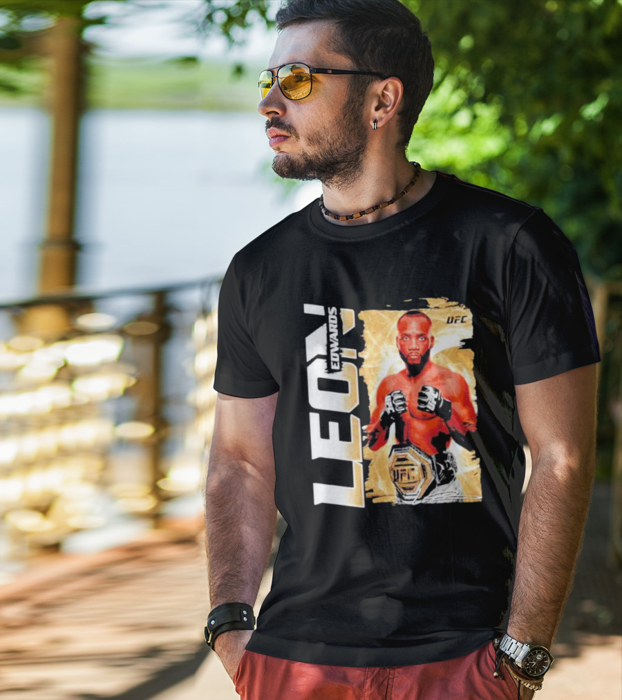 LEON EDWARDS UFC Champion Pose T-Shirt
