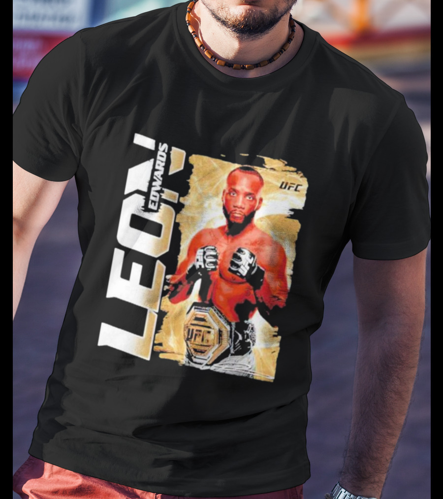 LEON EDWARDS UFC Champion Pose T-Shirt