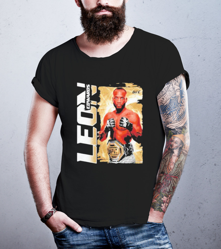 LEON EDWARDS UFC Champion Pose T-Shirt