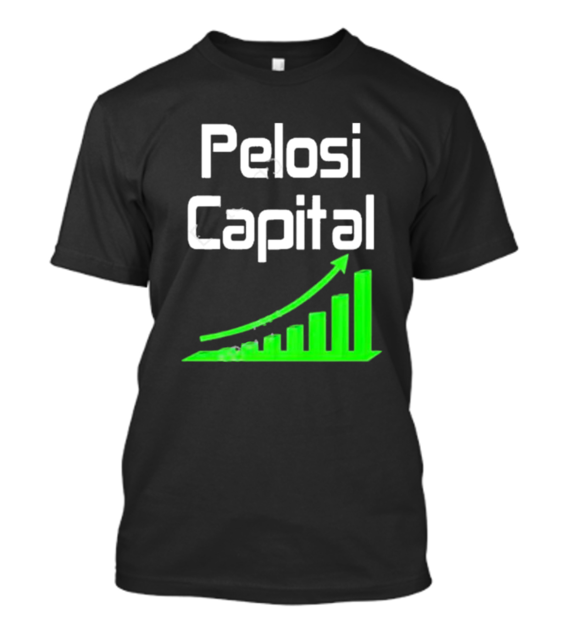 Liathetrader Pelosi Capital Green Arrow Graph T-Shirt