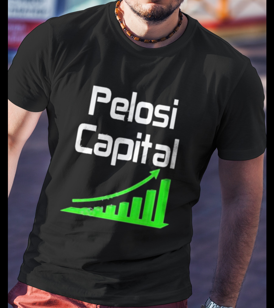 Liathetrader Pelosi Capital Green Arrow Graph T-Shirt