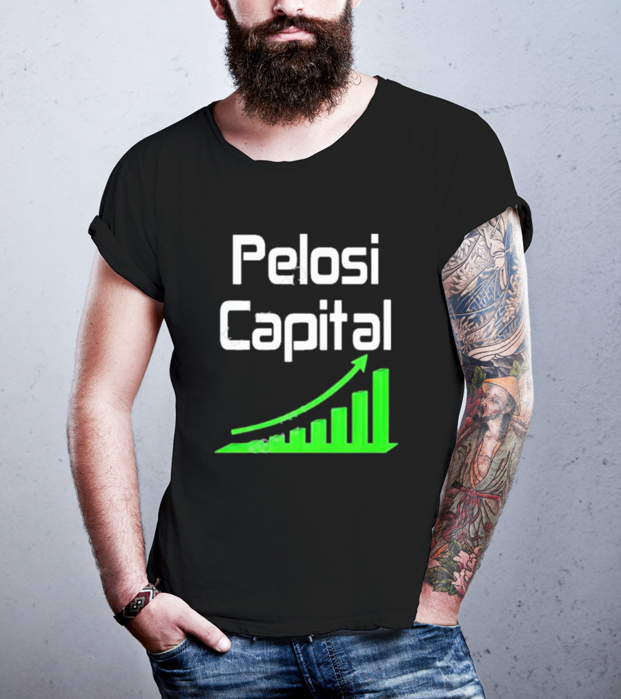 Liathetrader Pelosi Capital Green Arrow Graph T-Shirt