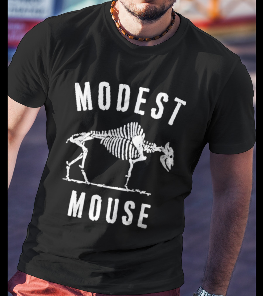 Modest Mouse Lonesome Crowded West Skeleton Buffalo T-Shirt