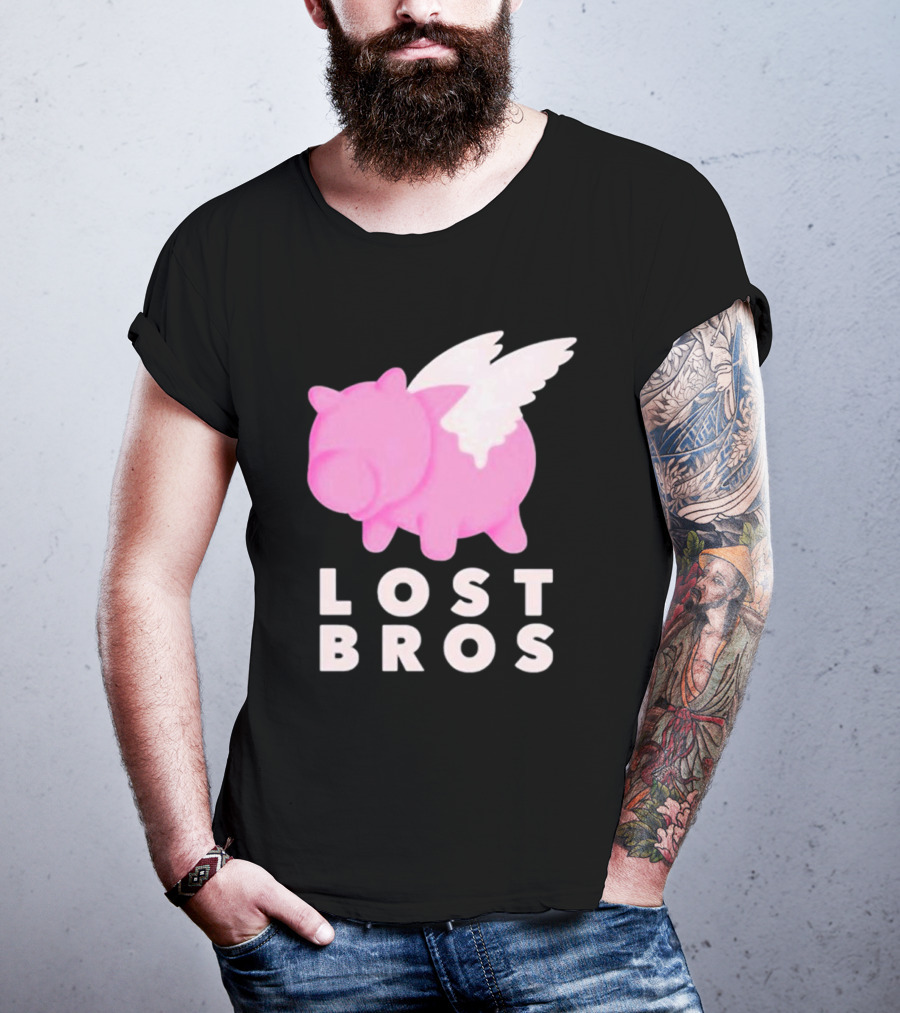 Lost Bros When Hamm Flies Pig With Wings T-Shirt
