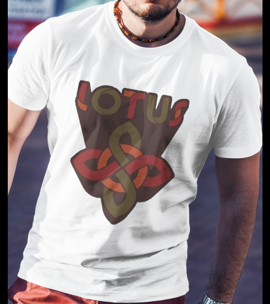 Lotus Celtic Knot Brown Red Green T-Shirt