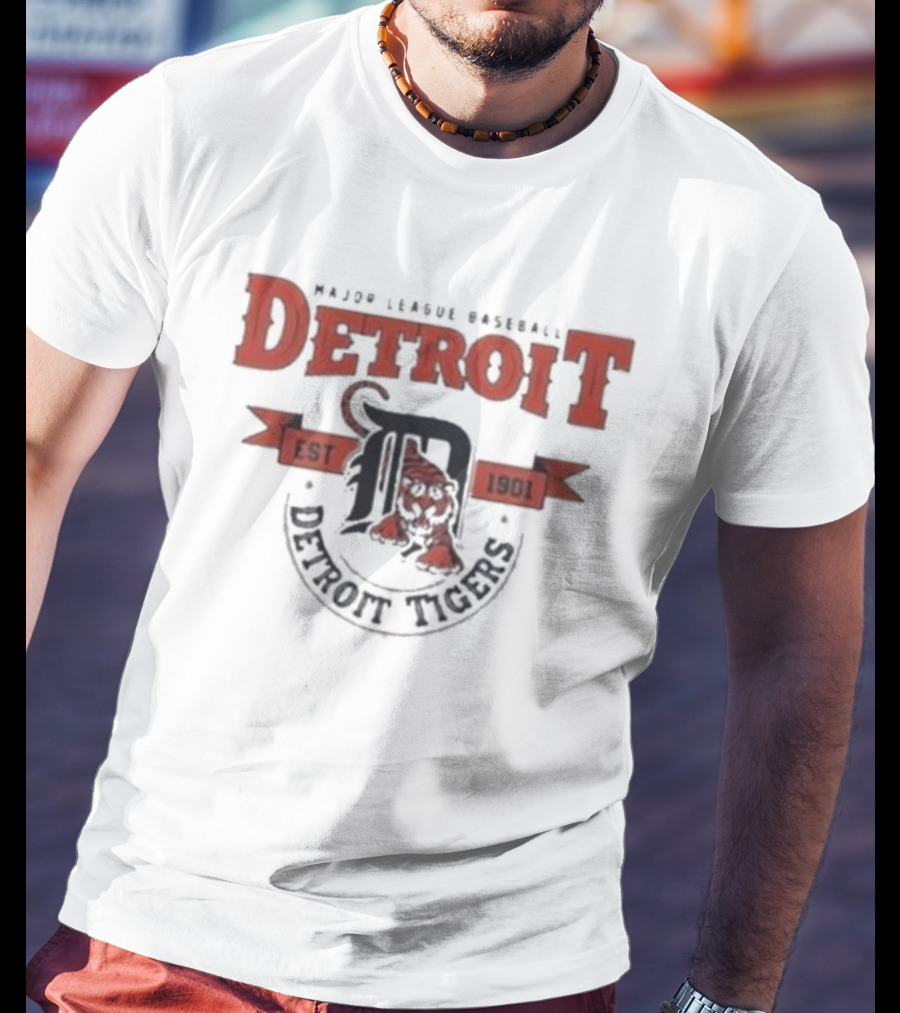 Major League Baseball Detroit Tigers Est 1901 T-Shirt