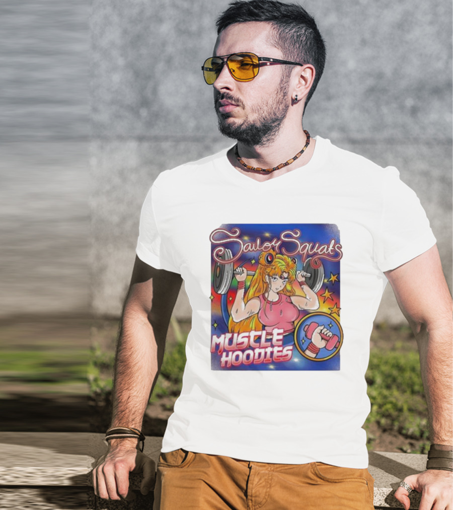 Sailor Squats Muscle Hoodies T-Shirt
