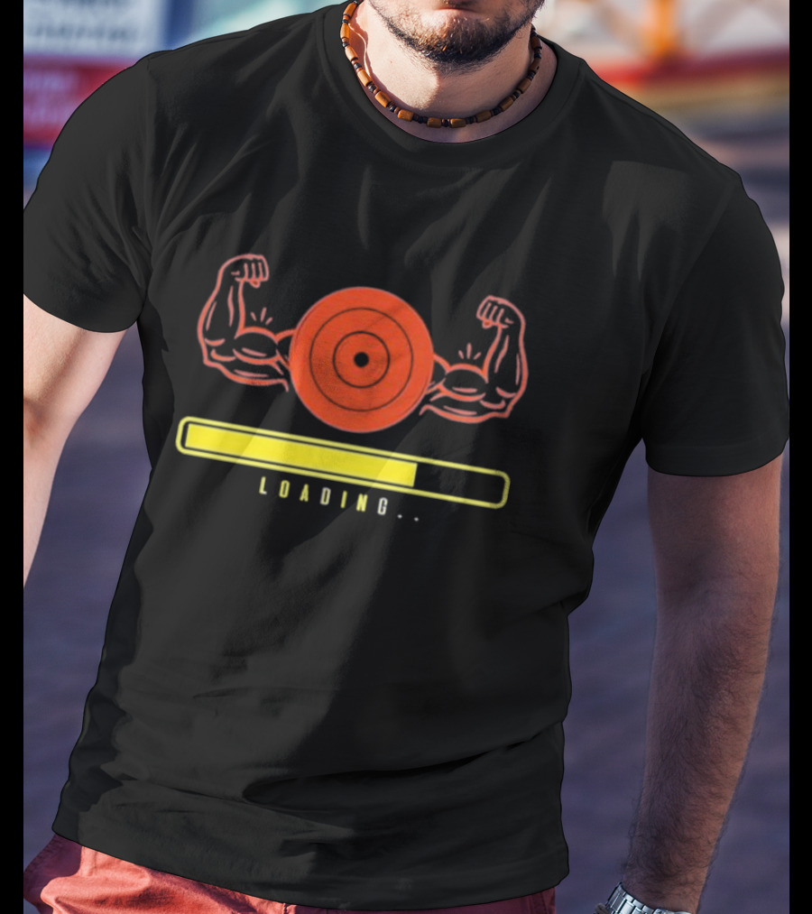 Muscles Loading Bodybuilding Workout Target Humor T-Shirt
