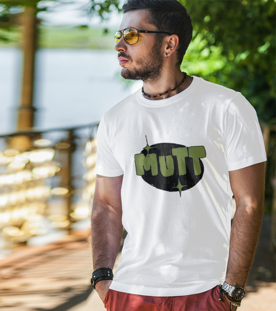 Mutt Bigsquidman Chunky Text Aesthetic T-Shirt