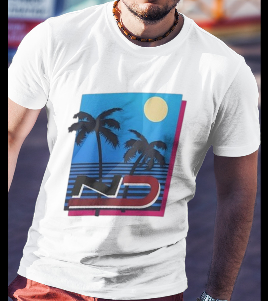 ND Natalie Decker Sunshine Season Palm Trees Moonlit Vibes T-Shirt