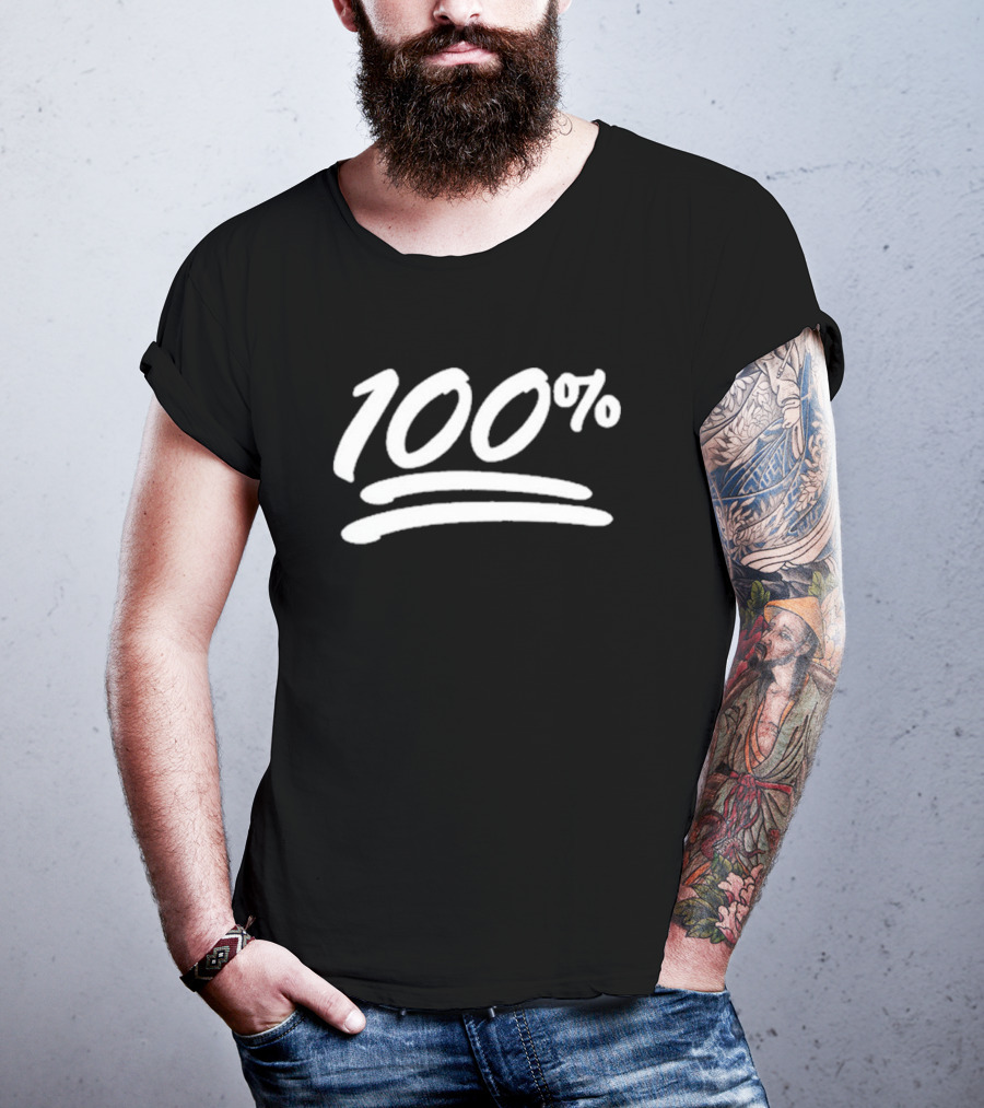Not The Bee 100% Emoji Black T-Shirt