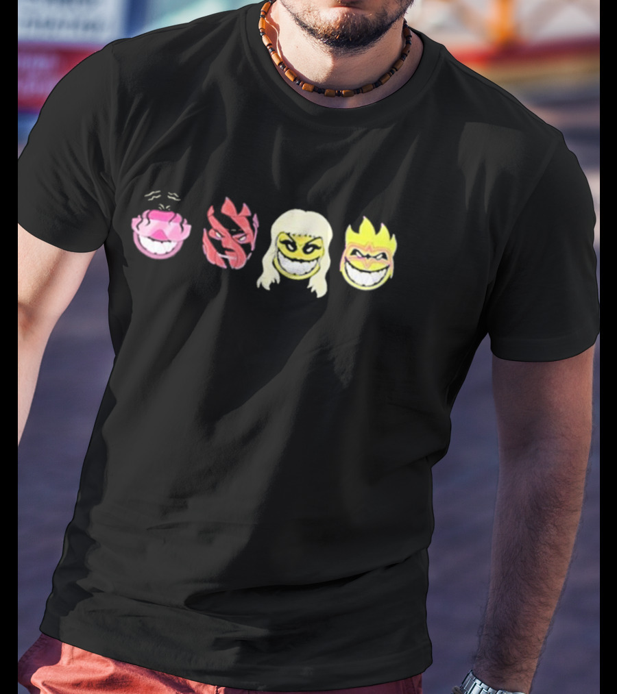 Offtherope Noon EST Grinning Icon Faces T-Shirt