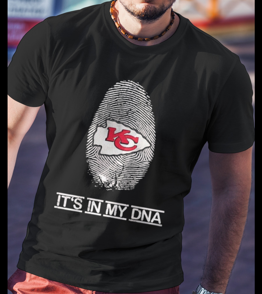 Kansas City Chiefs Fingerprint It's In My DNA T-Shirt