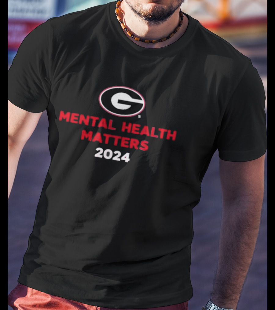 Georgia Bulldogs Mental Health Matters T-Shirt