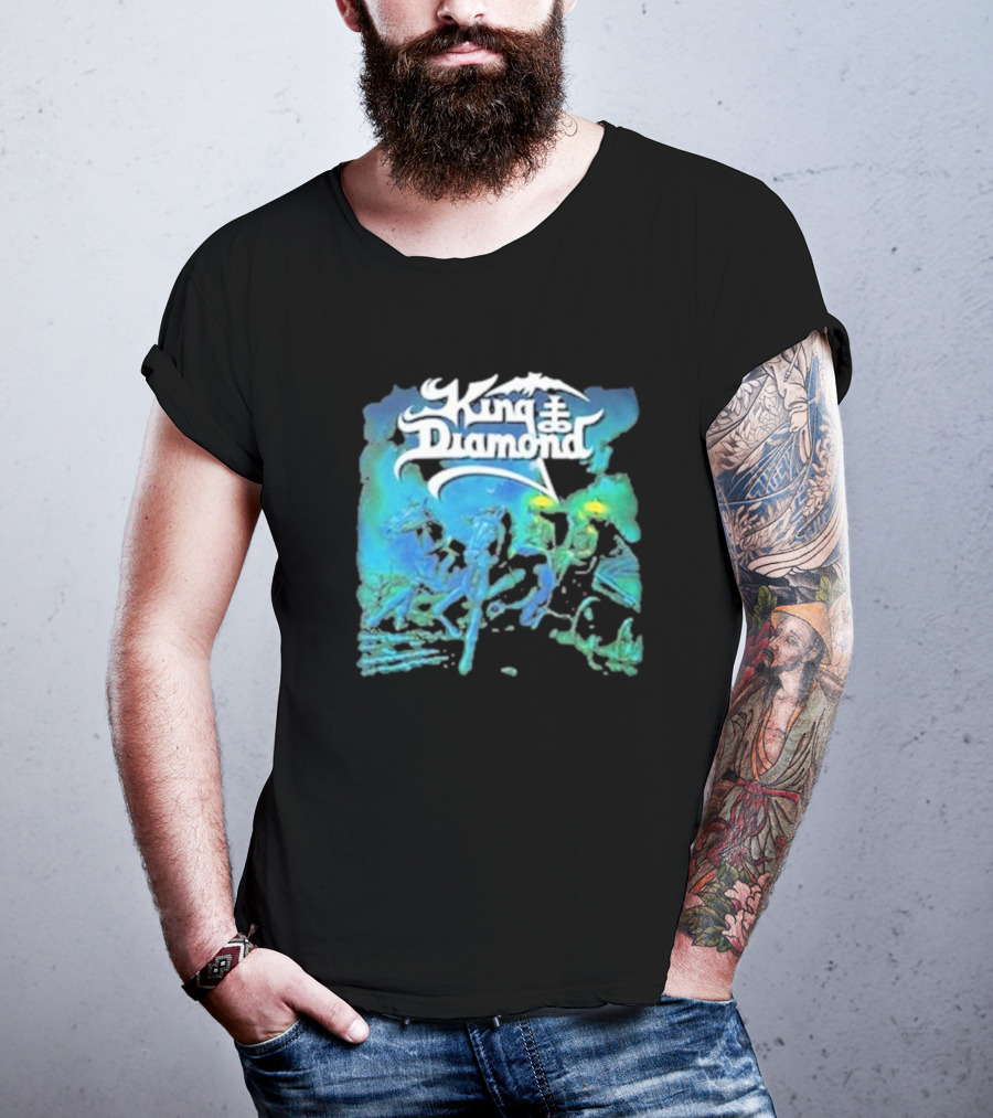 King Diamond Abigail Album Art Blue And Green T-Shirt