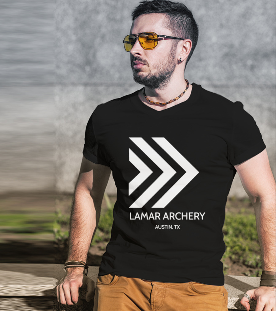 Lamar Archery Austin TX Arrow T-Shirt