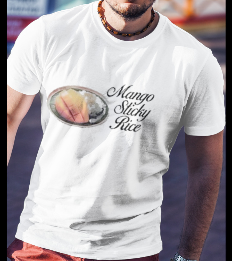 Mango Sticky Rice Tropical Fruit With Sticky Rice T-Shirt