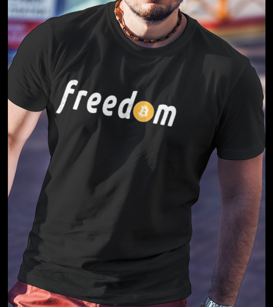 Max Keiser Freedom Bitcoin Symbol Integration T-Shirt