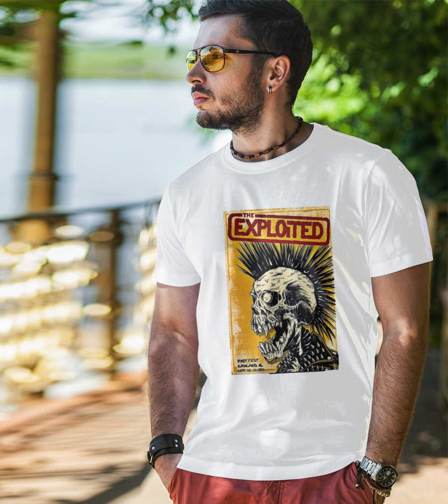The Exploited Skull Riot Fest Chicago IL Sept 20-22 T-Shirt