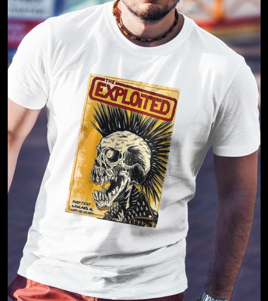 The Exploited Skull Riot Fest Chicago IL Sept 20-22 T-Shirt