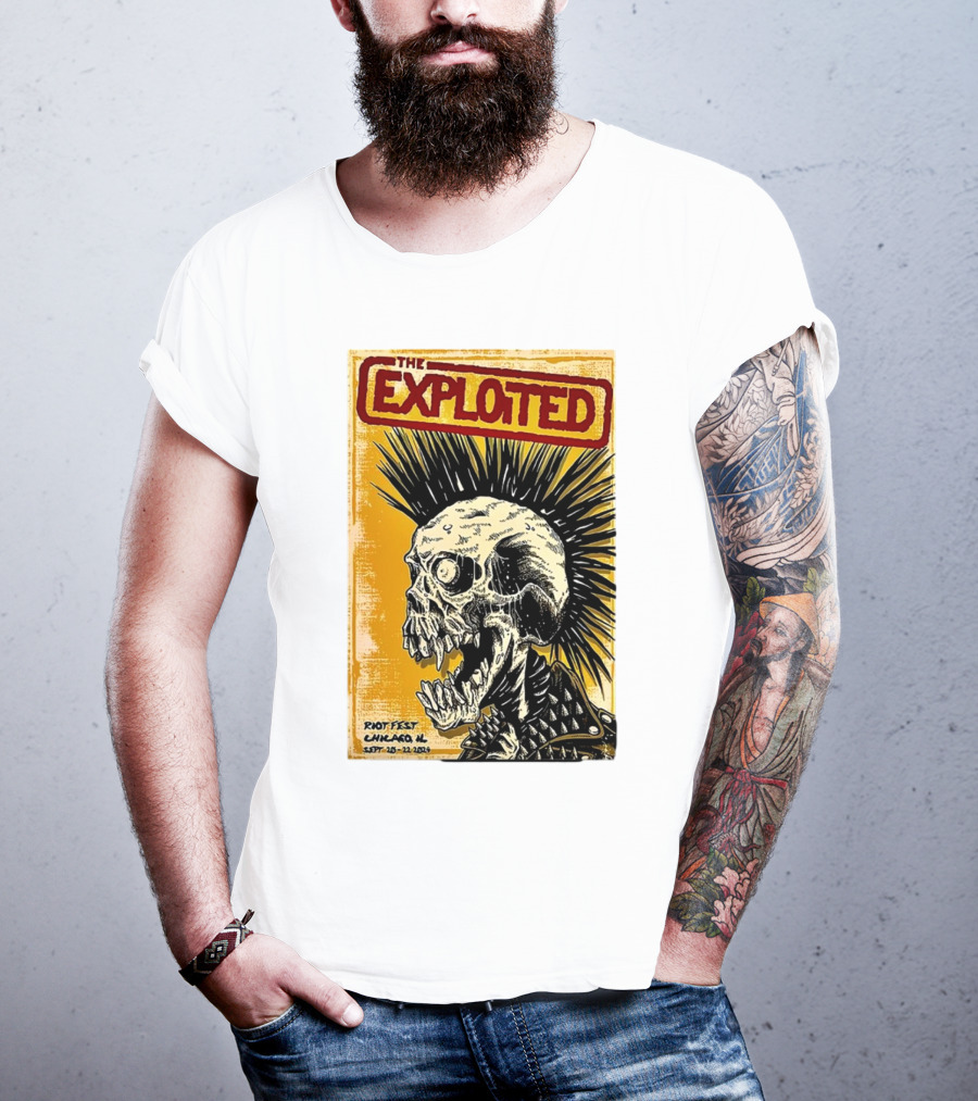 The Exploited Skull Riot Fest Chicago IL Sept 20-22 T-Shirt