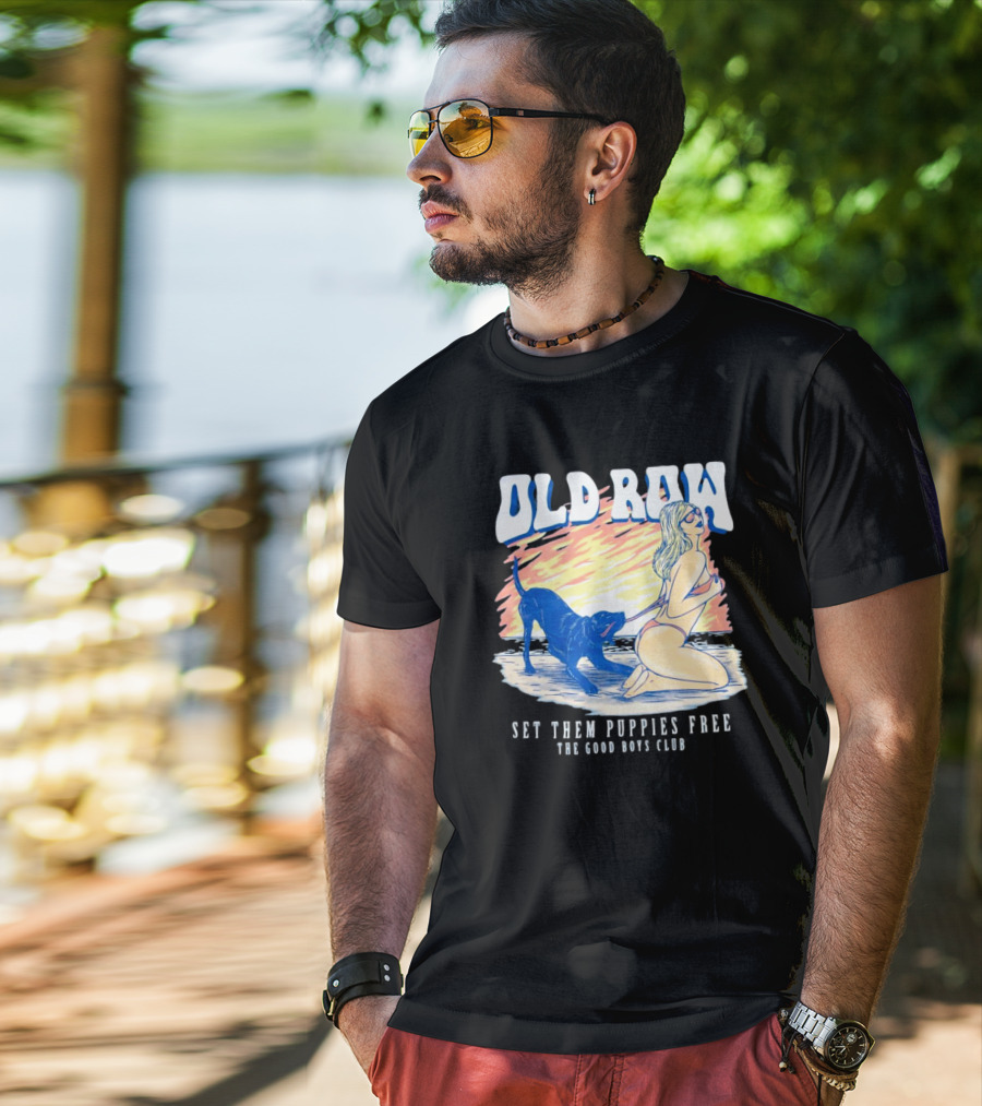 Old Row Set Them Puppies Free The Good Boys Club T-Shirt