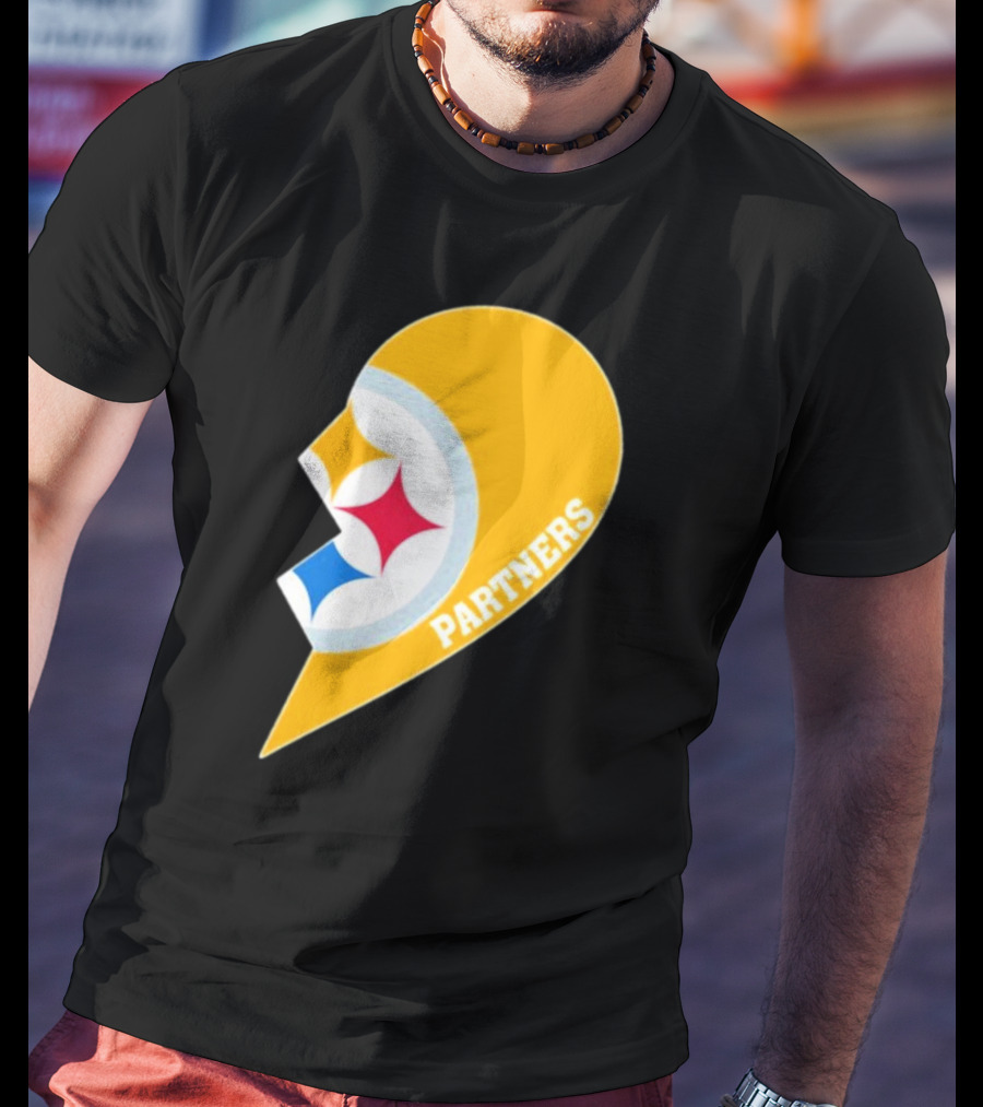 Steelers Partners Half Heart Logo Emblem T-Shirt