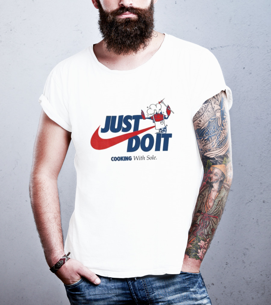 JUST DO IT Cooking With Sole Chef Swoosh T-Shirt