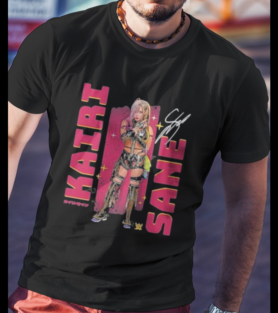 Kairi Sane Signature Pose WWE Graphic 500 Level Women's T-Shirt