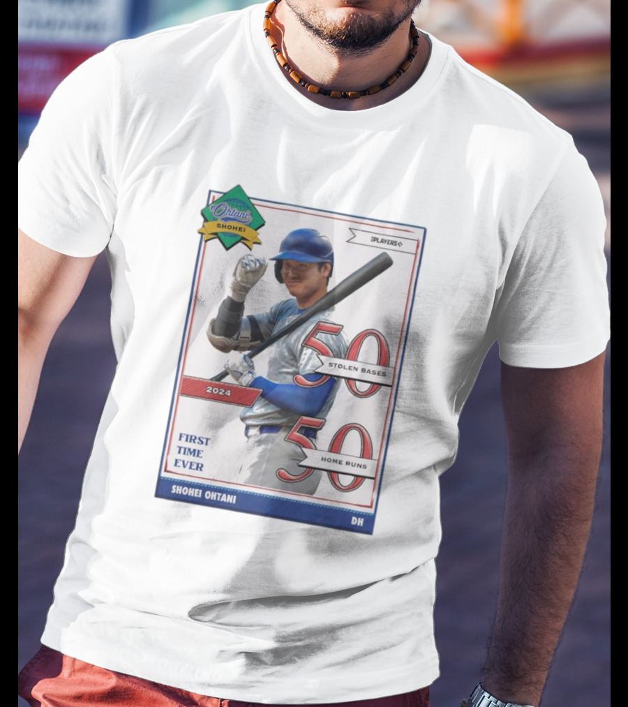 Shohei Ohtani 50 Stolen Bases 50 Home Runs First Time Ever T-Shirt
