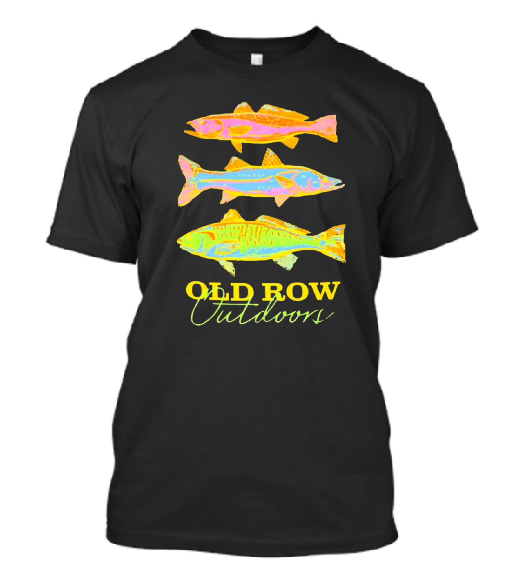 Old Row Outdoors Neon Fish Trio T-Shirt