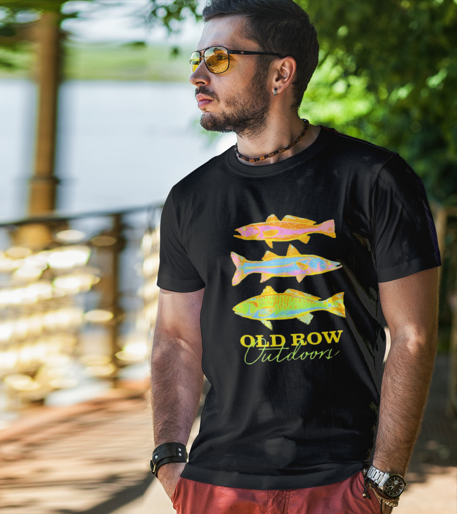 Old Row Outdoors Neon Fish Trio T-Shirt