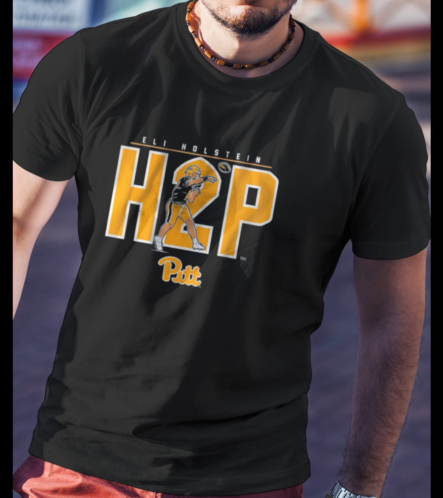 Eli Holstein H2P Pitt Panthers Football Quarterback T-Shirt