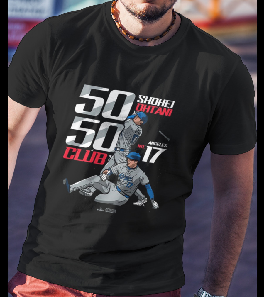 50 50 Club Shohei Ohtani Los Angeles No 17 T-Shirt