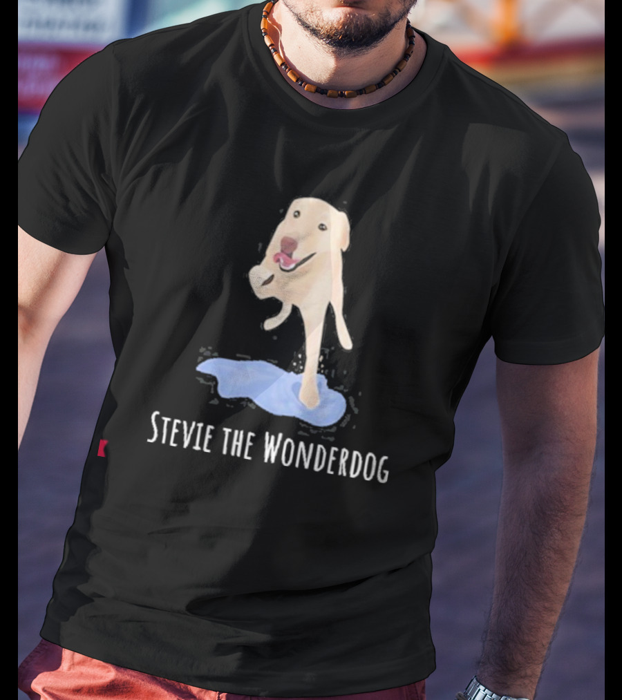 Stevie The Wonderdog Joyful Jump Over Water T-Shirt