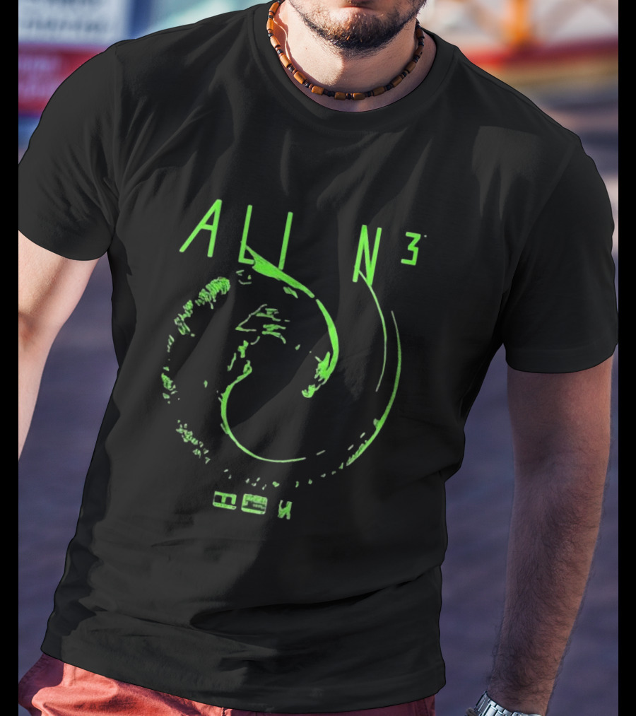 ALI N³ Green Creature Circle Iconic By Cope T-Shirt