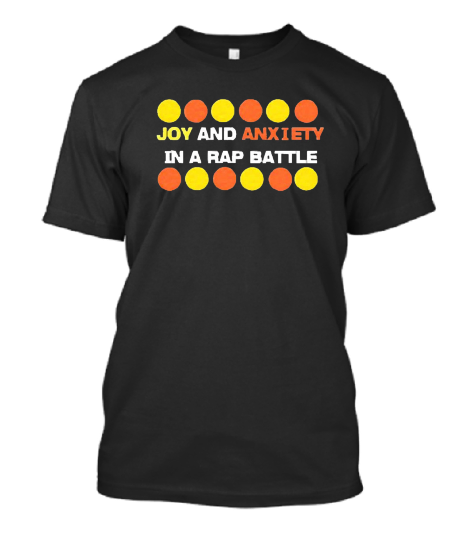 Joy And Anxiety In A Rap Battle Circles T-Shirt