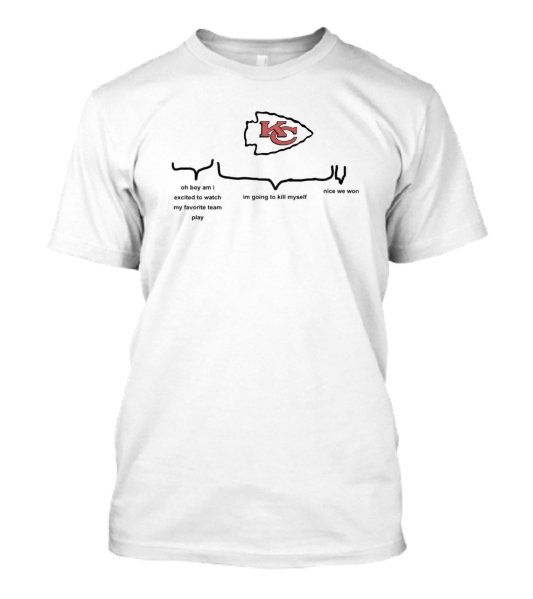 Kansas City Chiefs Oh Boy Am I Excited To Watch My Favorite Team Play Nice We Won T-Shirt