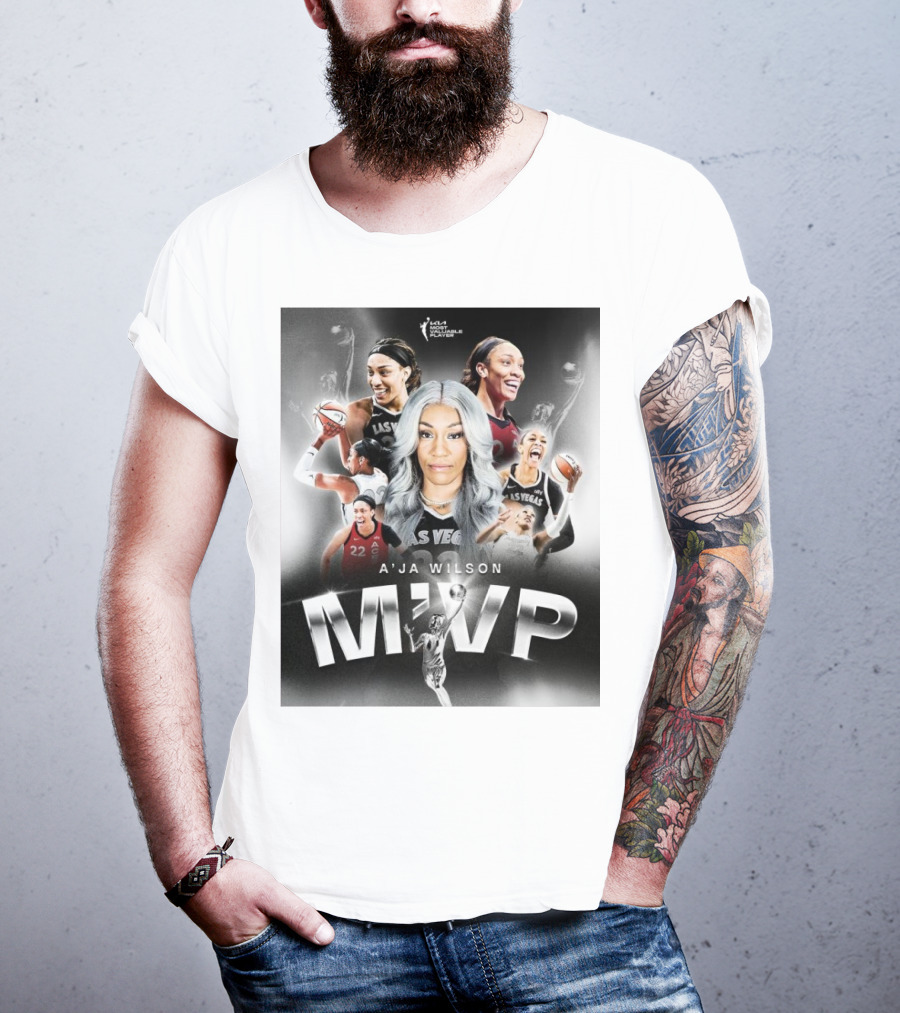 A'ja Wilson Las Vegas Aces WNBA MVP T-Shirt