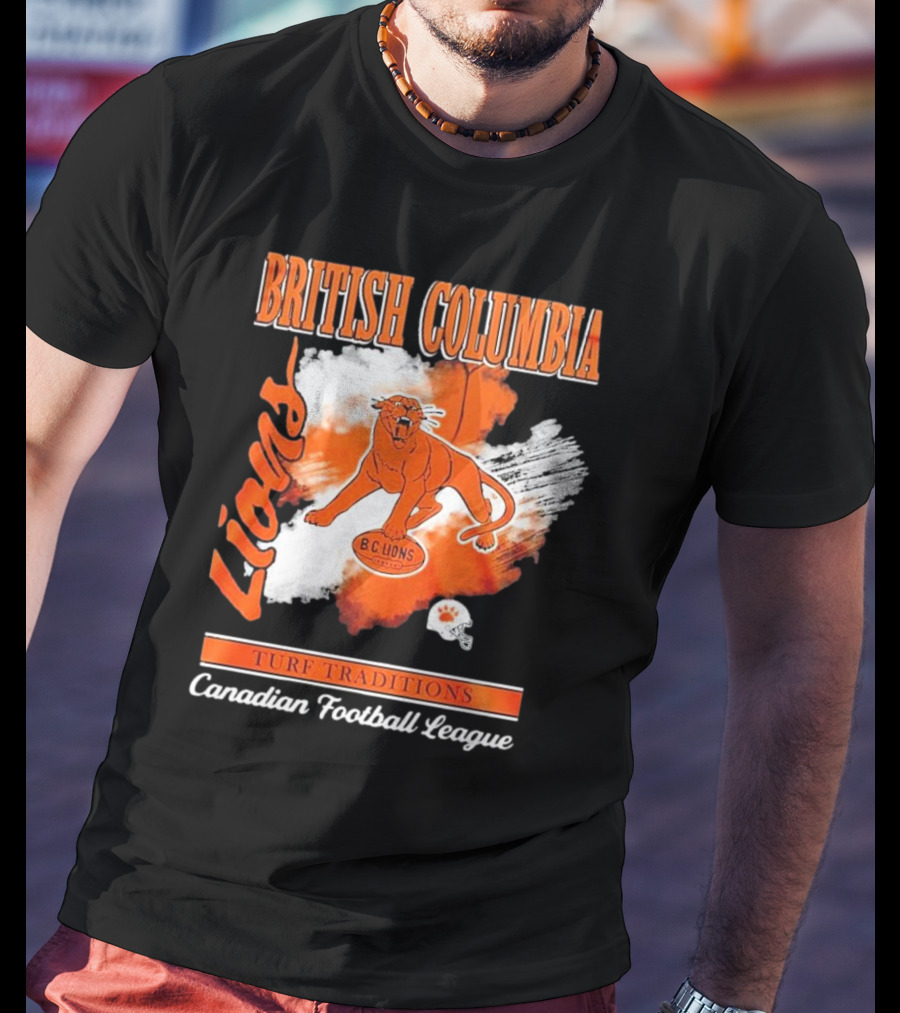 British Columbia Lions Turf Traditions Canadian Football League T-Shirt
