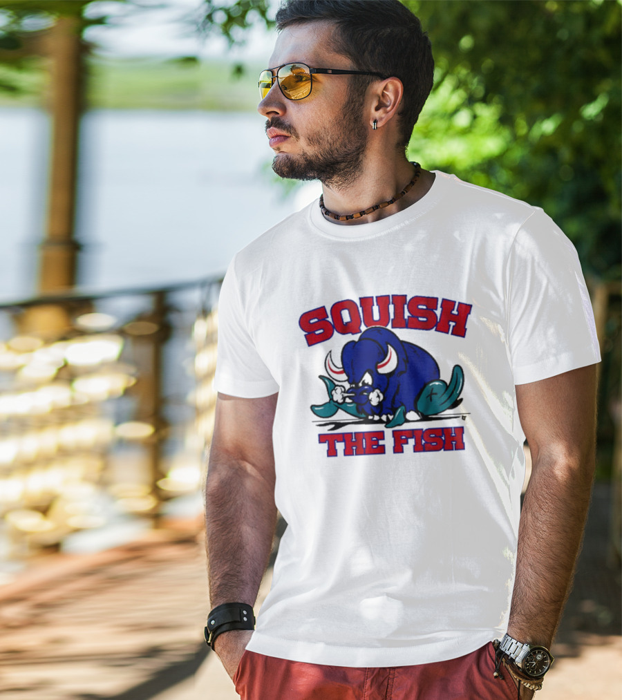 Buffalo Bills NFL Squish The Fish T-Shirt